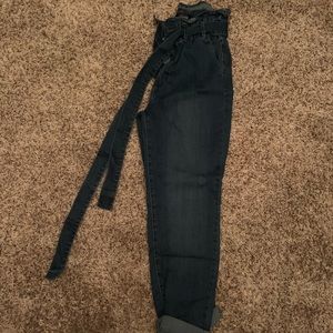 Fashion Nova Jeans ~ tie around waist
